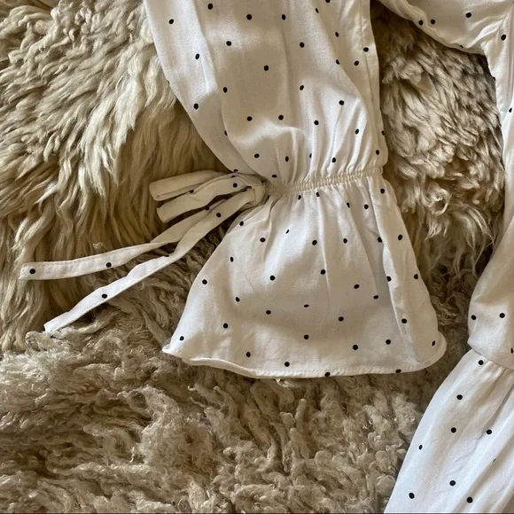 Bershka Polka dot Peplum top - Picture 5 of 5